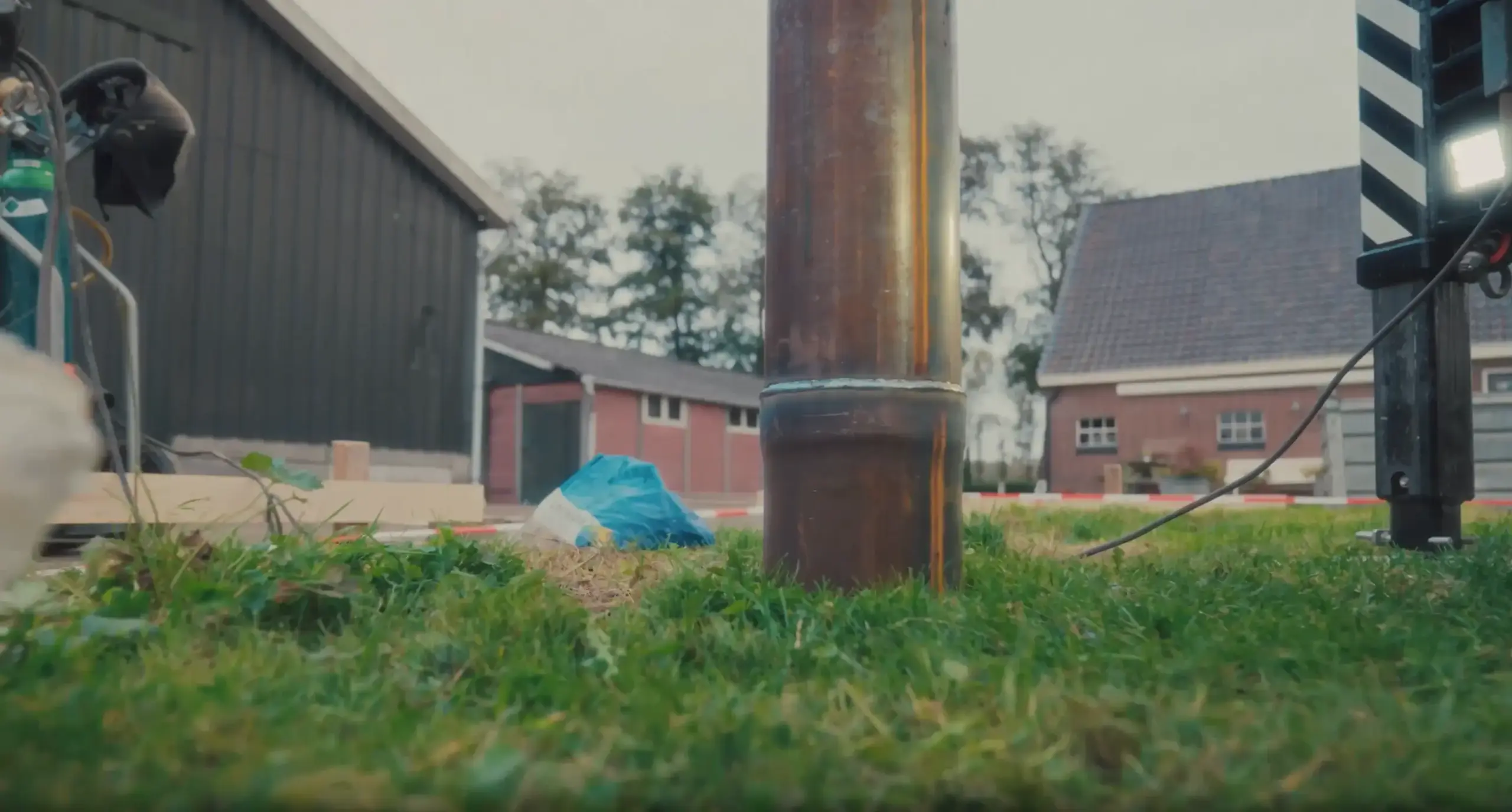 Heibedrijf bezig in Limburg